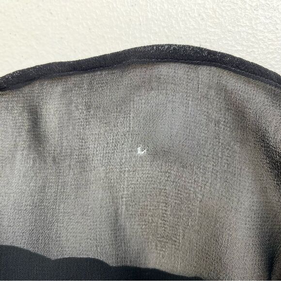 Lane Bryant Designs Collection Black Beaded Lace Button Front Shirt Women 14 16 - Picture 11 of 15